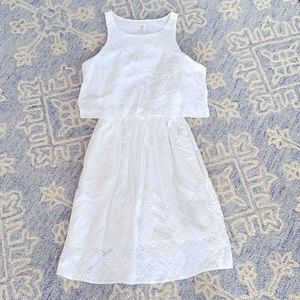 GAP NWT White Stitched Sundress 0P